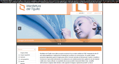 Desktop Screenshot of manifatturadeltigullio.it
